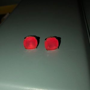 Hot Pink Kate Spade Stud Earrings